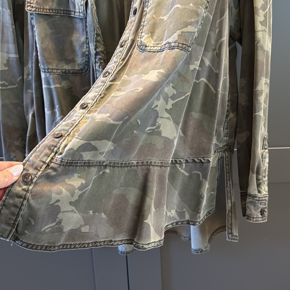 Anthropologie camo button up - Picture 5 of 5